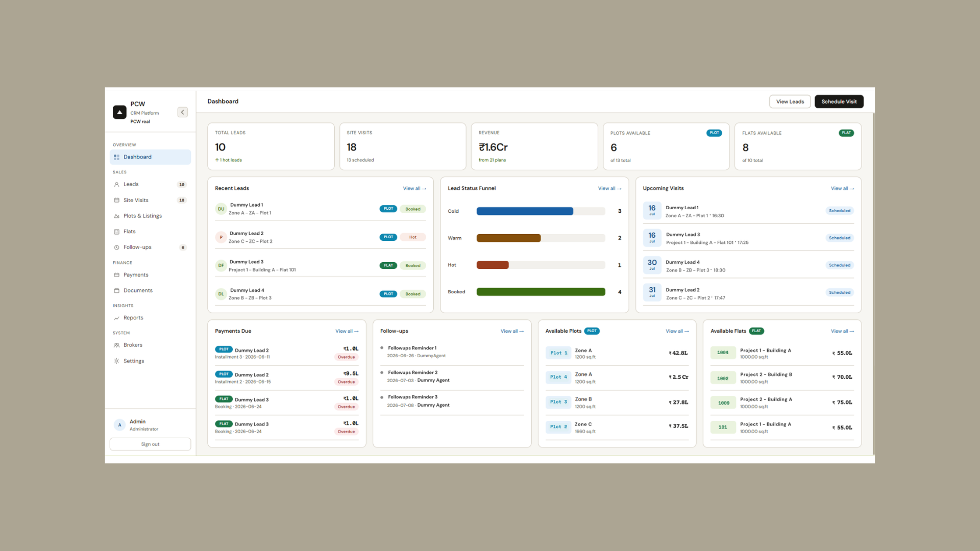 PCW CRM RealEstate